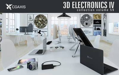 电子数码产品高精度3D模型合辑 CGAXIS VOL 59 3D ELECTRONICS IV3D模型免费下载-设计创造价值_51render.com